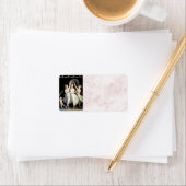 Dansvrouwen adreslabel etiket (Insitu)