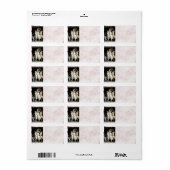 Dansvrouwen adreslabel etiket (Full Sheet)