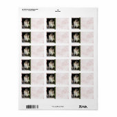 Dansvrouwen adreslabel etiket (Full Sheet)