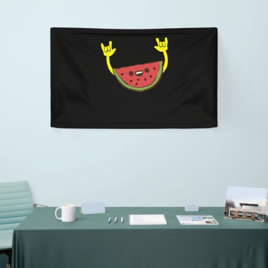 Danswatermeloen - Watermeloen zomer Spandoek (Beurs)