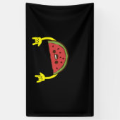 Danswatermeloen - Watermeloen zomer Spandoek (Verticaal)