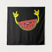 Danswatermeloen - Watermeloen zomer Wandkleed (Voorkant)