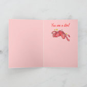 Danswedstrijd Gefeliciteerd: Rode balletschoenen Kaart (Binnen)