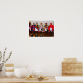 Danszaalmeisjes in het Wilde Westen Poster (Keuken)