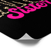 Danszus Leopard Dancing Sis Life Meisjes Vrouwen Poster (Hoek)