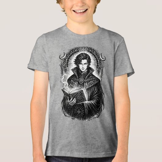 Dantalion Mind Weaver Illustratie Tri-Blend Shirt (Voorkant)