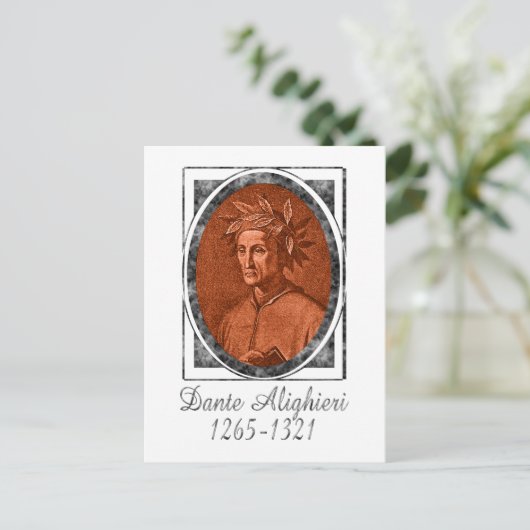 Dante Alighieri Briefkaart (Staand voorkant)