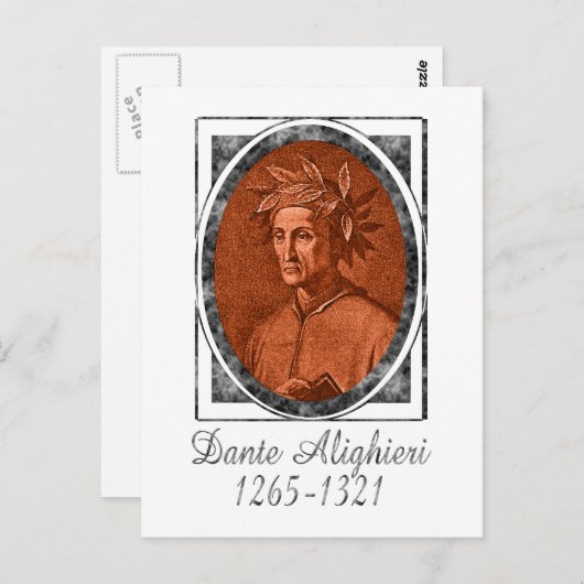 Dante Alighieri Briefkaart (Voorkant / Achterkant)