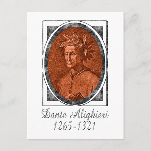 Dante Alighieri Briefkaart (Voorkant)