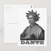 Dante Alighieri Briefkaart (Voorkant / Achterkant)