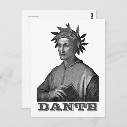 Dante Alighieri Briefkaart (Voorkant / Achterkant)