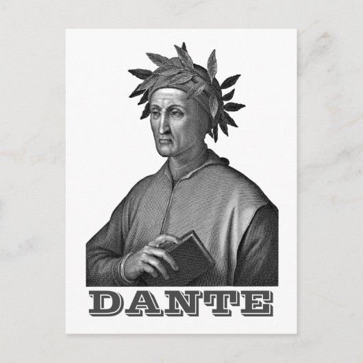 Dante Alighieri Briefkaart (Voorkant)