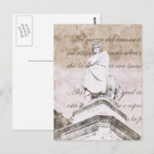 Dante Alighieri - met Divine Comedy verses Briefkaart (Voorkant / Achterkant)