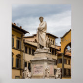 Dante Alighieri Statue Poster (Voorkant)