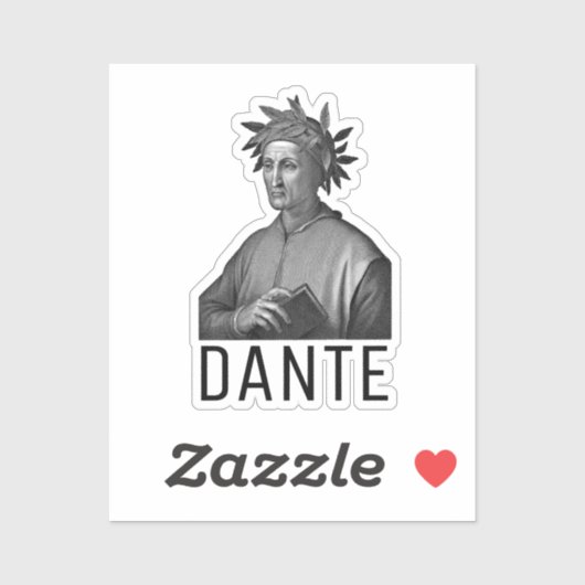 Dante Alighieri Sticker (Vel)