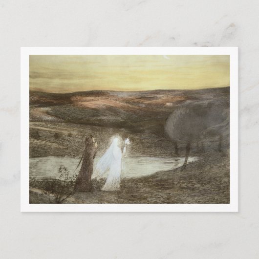 Dante and Beatrice, uit 'L'Estampe Moderne', publ Briefkaart (Voorkant)