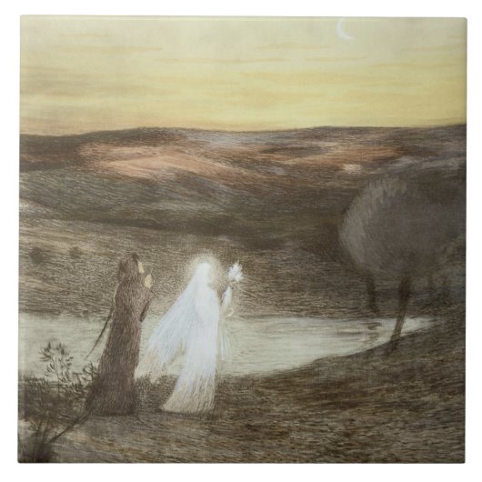 Dante and Beatrice, uit 'L'Estampe Moderne', publ Tegeltje (Voorkant)