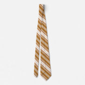 DANTE – Caramel & Ivory Signature Tie Stropdas (Achterkant)