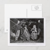 Dante, Christina, Frances en William Rossetti Briefkaart (Voorkant / Achterkant)