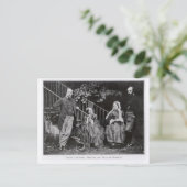 Dante, Christina, Frances en William Rossetti Briefkaart (Staand voorkant)