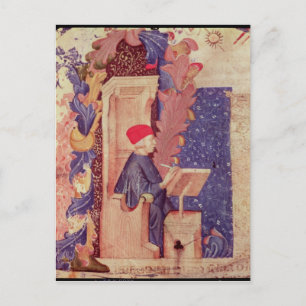 Dante die 'The Divine Comedy' schrijft Briefkaart