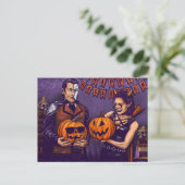 Dante en Aria Halloween briefkaart (Staand voorkant)