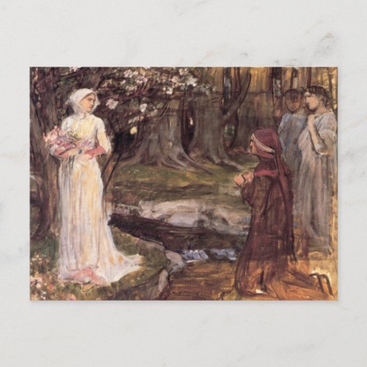 Dante en Beatrice beeldende kunst Briefkaart (Voorkant)