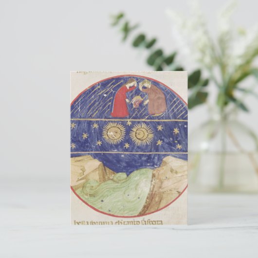 Dante en Beatrice Briefkaart (Staand voorkant)