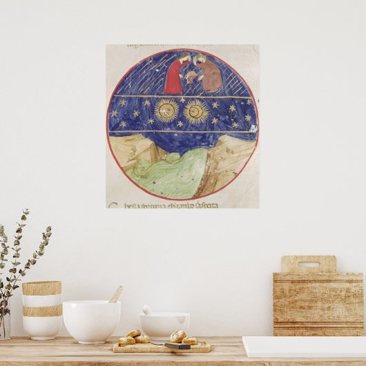 Dante en Beatrice Poster (Keuken)