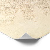 Dante en Beatrice, van Dante's 'Divine' Poster (Hoek)