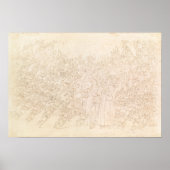 Dante en Beatrice, van Dante's 'Divine' Poster (Voorkant)