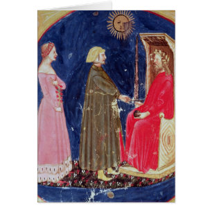 Dante en Beatrice voor Justinien