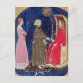 Dante en Beatrice voor Justinien Briefkaart (Voorkant)