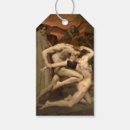 Dante en Vergilius in de hel (door Bouguereau) Cadeaulabel
