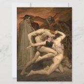 Dante en Vergilius in de hel (door Bouguereau) Kaart (Voorkant)