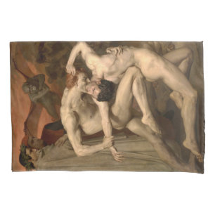 Dante en Vergilius in de hel (door Bouguereau) Kussensloop