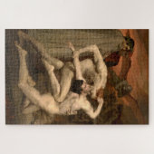 Dante en Vergilius in de hel (door Bouguereau) Legpuzzel (Horizontaal)