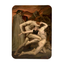 Dante en Vergilius in de hel (door Bouguereau) Magneet