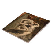 Dante en Vergilius in de hel (door Bouguereau) Tegeltje (Zijkant)