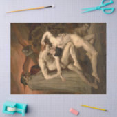 Dante en Vergilius in de hel (door Bouguereau) Tissuepapier (Craft)