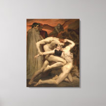 Dante en Vergilius in de hel (van Bouguereau)