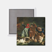 Dante en Vergilius in de onderwereld, 1822 Magneet (Voorkant / Achterkant)