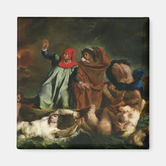 Dante en Vergilius in de onderwereld, 1822 Magneet (Voorkant)