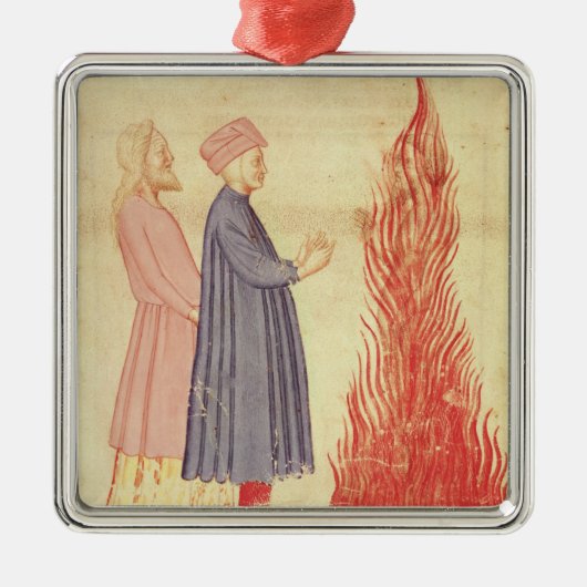 Dante en Virgil herkennen Ulyses Metalen Ornament (Voorkant)