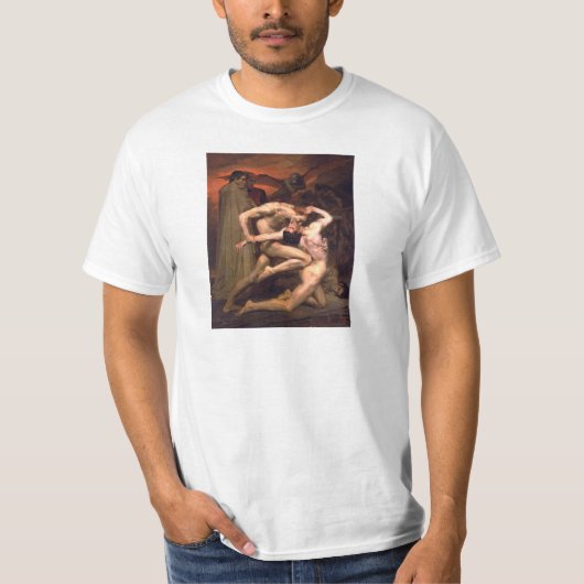 Dante en Virgil in de hel William Adolphe Bouguere T-shirt (Voorkant)
