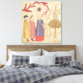 Dante en Virgil in het Terrestrial Paradise Canvas Afdruk (Insitu (Slaapkamer))