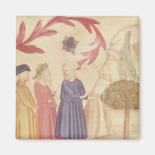 Dante en Virgil in het Terrestrial Paradise Magneet