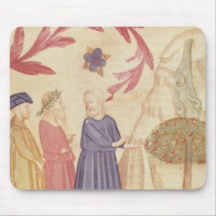 Dante en Virgil in het Terrestrial Paradise Muismat