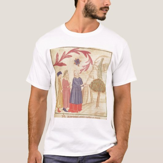 Dante en Virgil in het Terrestrial Paradise T-shirt (Voorkant)