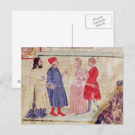 Dante en Virgil met Francesca da Rimini Briefkaart (Voorkant / Achterkant)